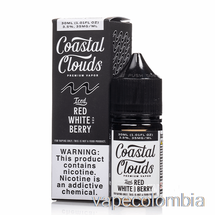 Vape Recargable Iced Red White And Berry - Sal De Nubes Costeras - 30ml 50mg